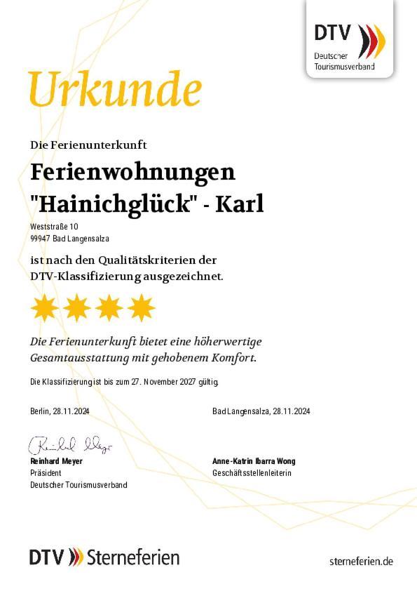 Ferienwohnungen Hainichglueck Bad Langensalza Esterno foto